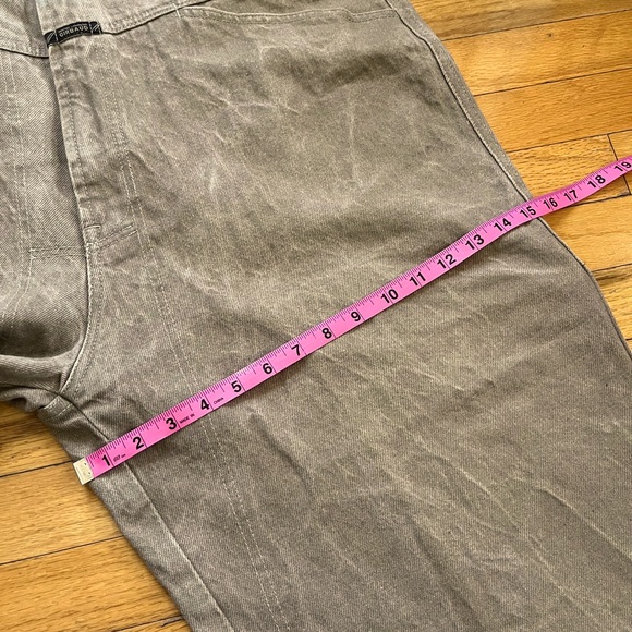 VTG Girbaud Brand X Denim Jeans 42x25 Khaki Tan Y2K Hip-Hop Skater Loose Baggy - Picture 13 of 15